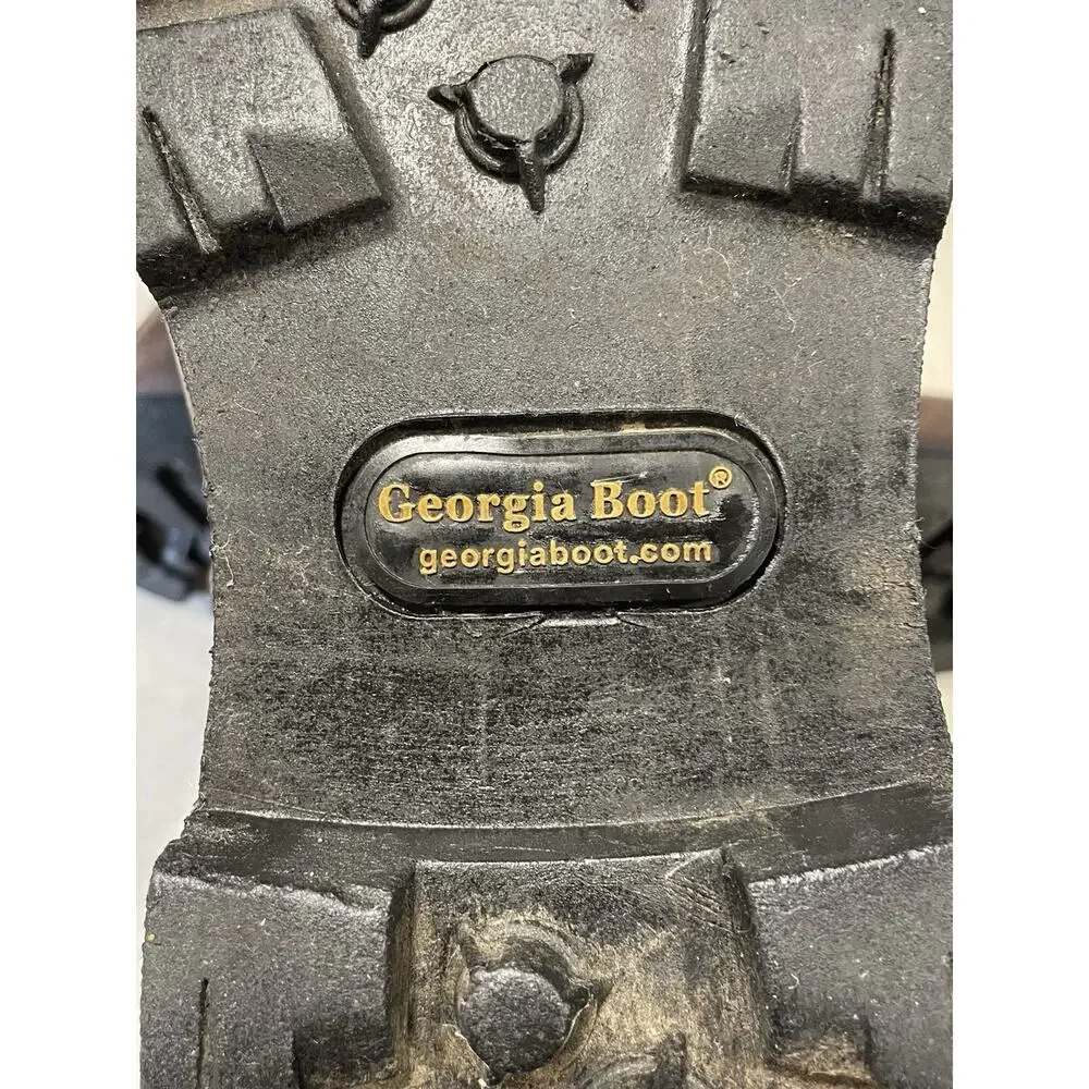Georgia Boot G107 HOMELAND 8” Men’s Sz 11 Brown Steel-Toe Work Boots Waterproof